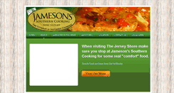 Desktop Screenshot of jamesonssoutherncooking.com