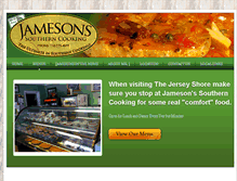 Tablet Screenshot of jamesonssoutherncooking.com